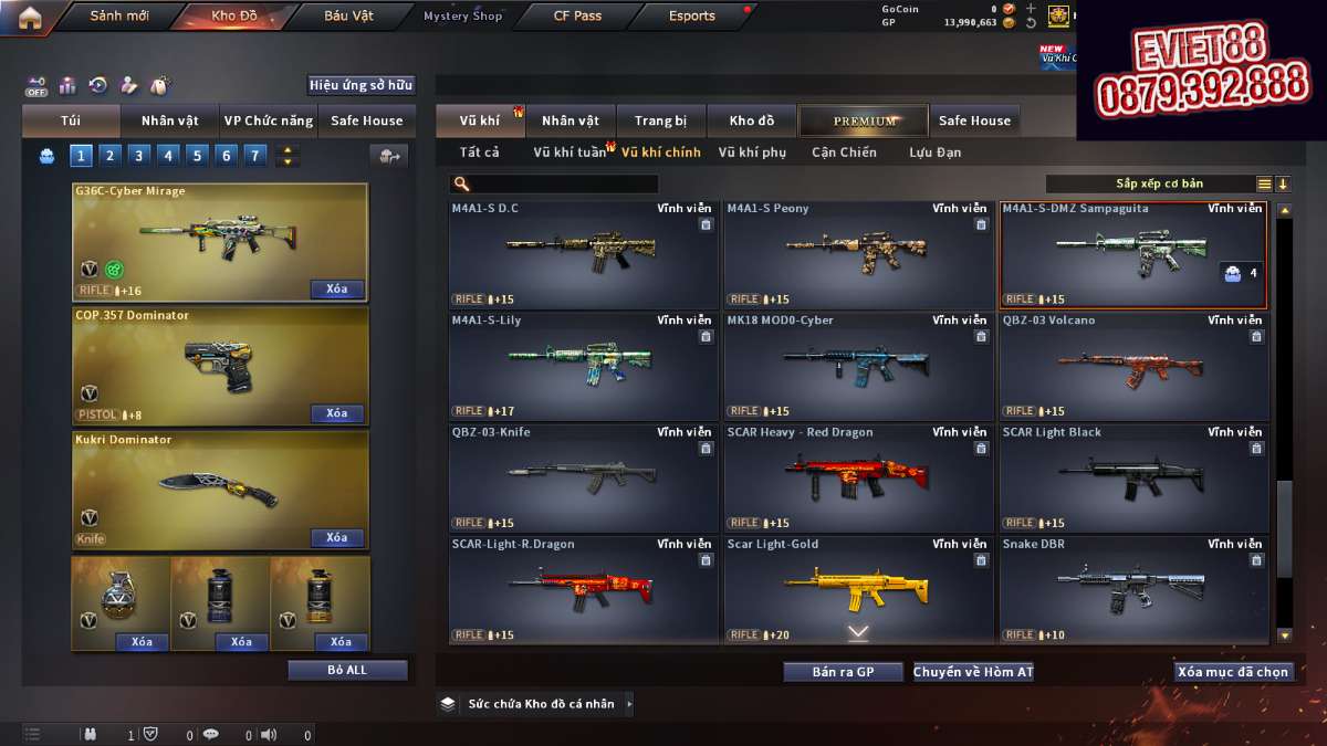 shop acc cf uy tin gia re